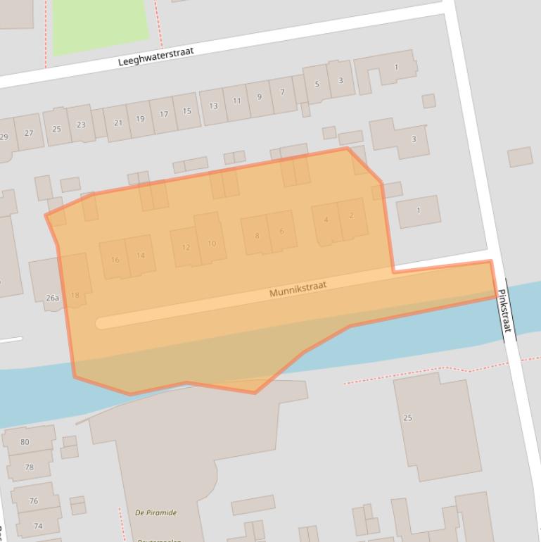 Kaart van postcodegebied 1541LW.