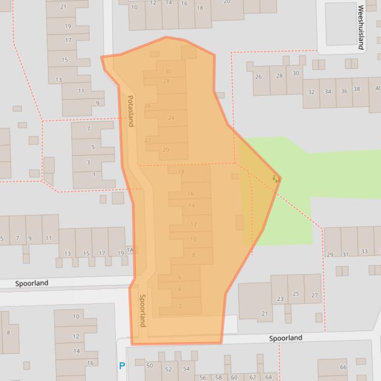 Kaart van postcodegebied 1541MH.
