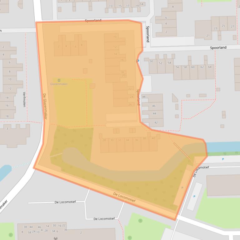 Kaart van postcodegebied 1541ML.