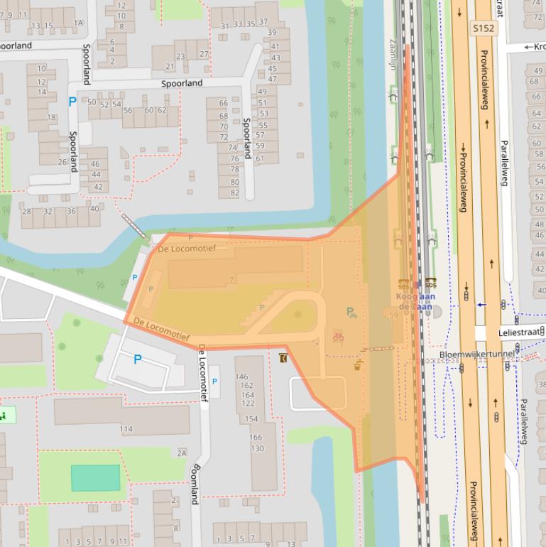 Kaart van postcodegebied 1541MP.