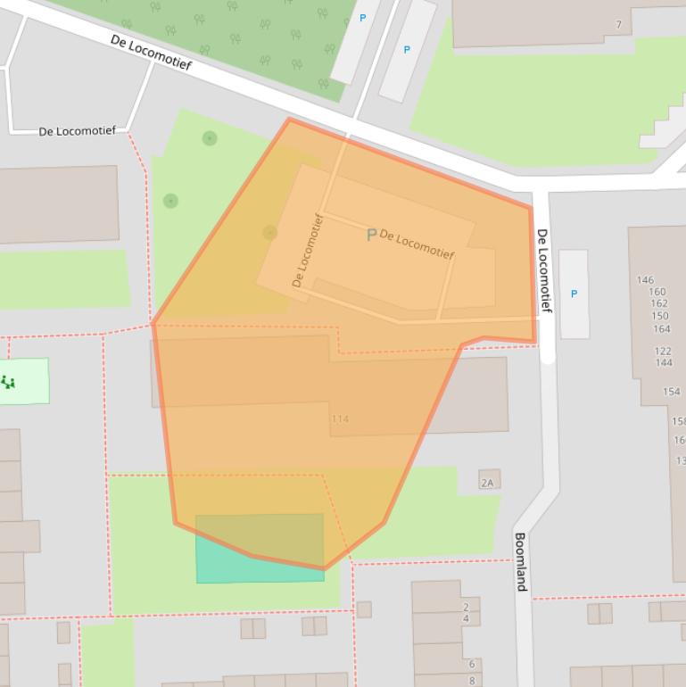 Kaart van postcodegebied 1541MS.