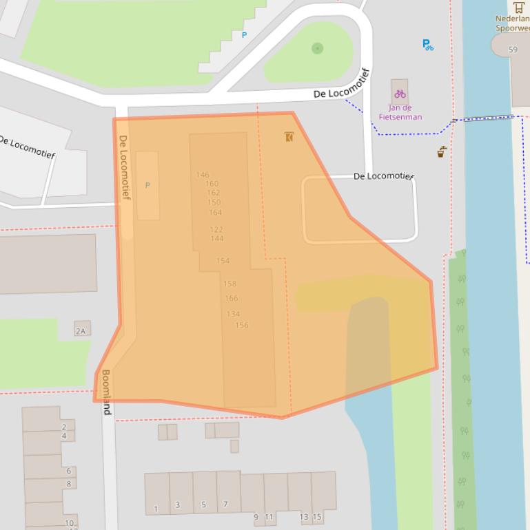 Kaart van postcodegebied 1541MT.