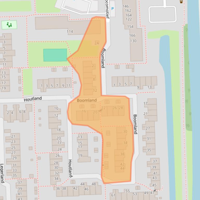 Kaart van postcodegebied 1541MZ.