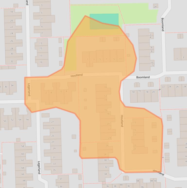 Kaart van postcodegebied 1541NA.
