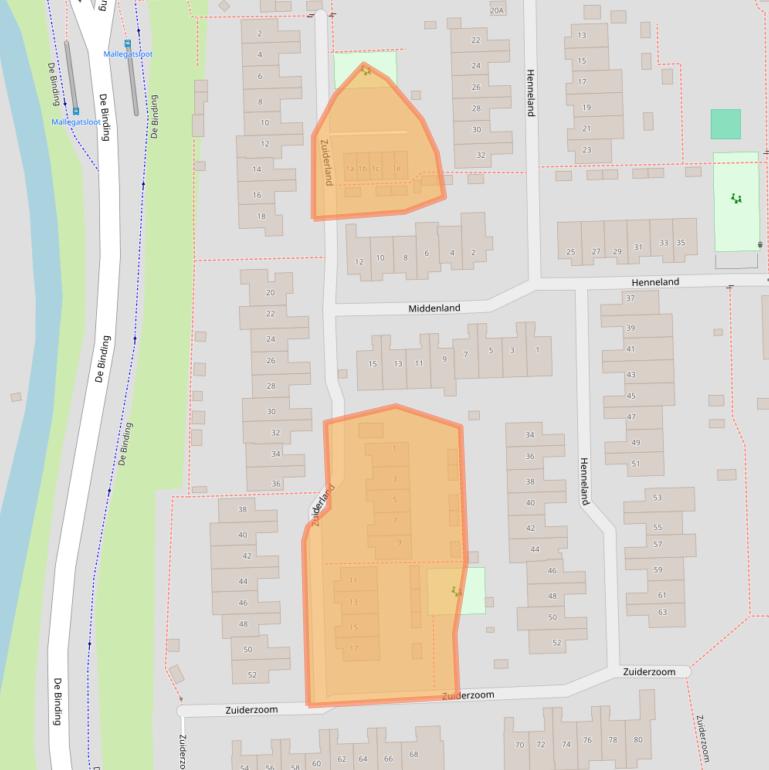 Kaart van postcodegebied 1541NW.