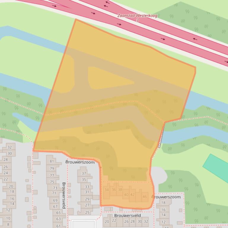 Kaart van postcodegebied 1541PC.