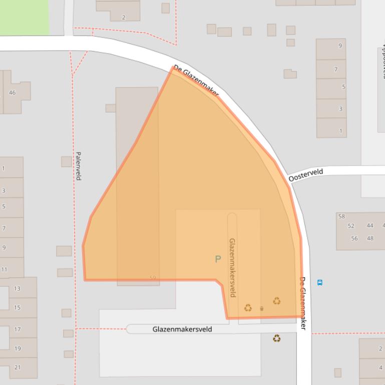 Kaart van postcodegebied 1541RC.
