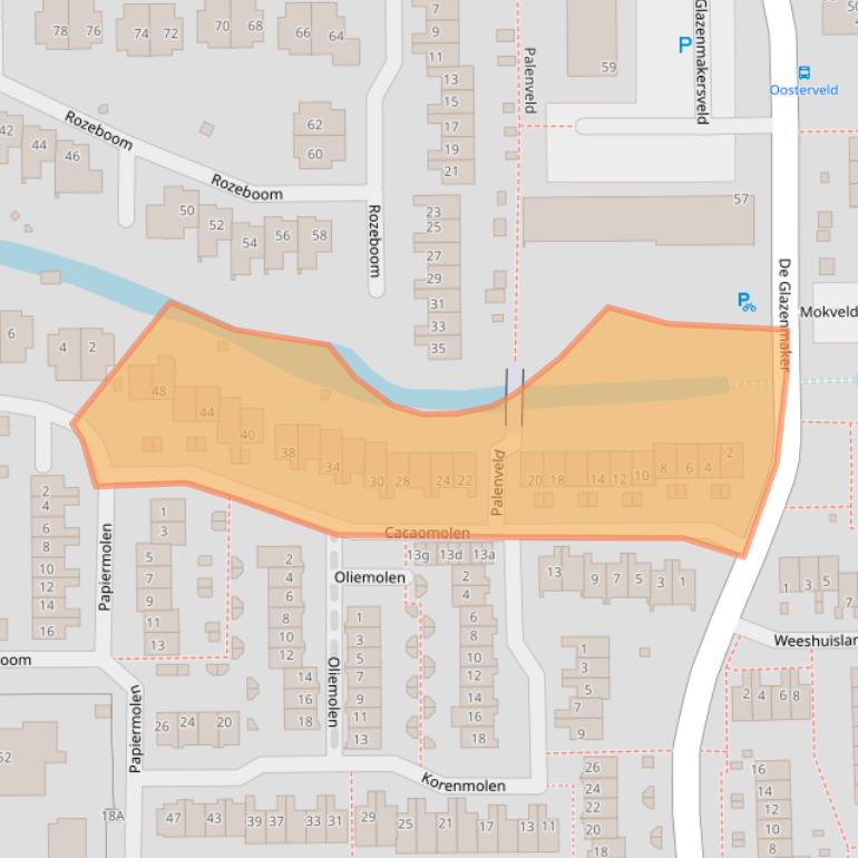 Kaart van postcodegebied 1541RM.