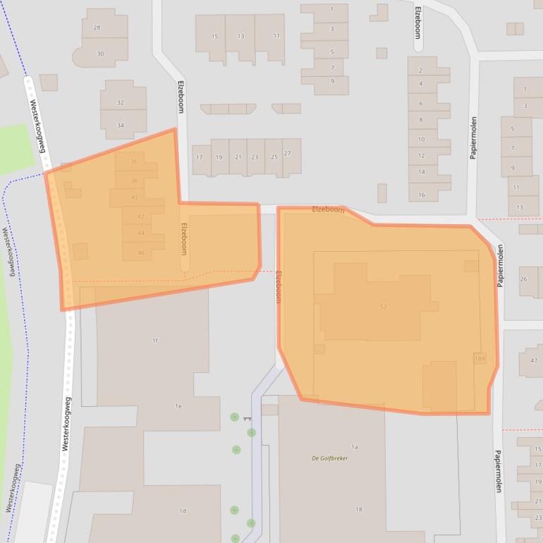 Kaart van postcodegebied 1541RR.