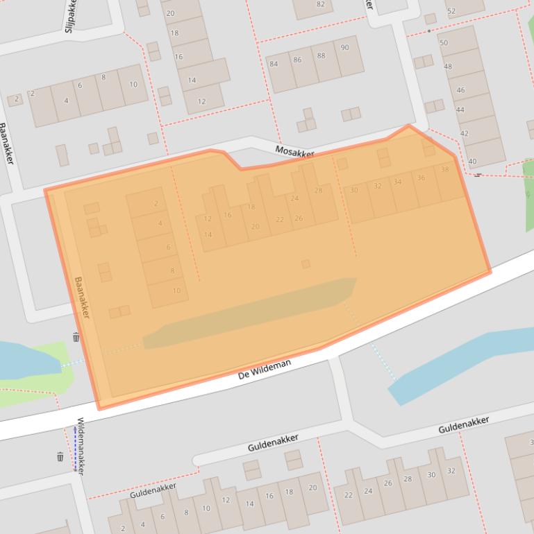 Kaart van postcodegebied 1541TA.