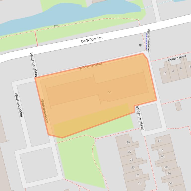 Kaart van postcodegebied 1541VL.