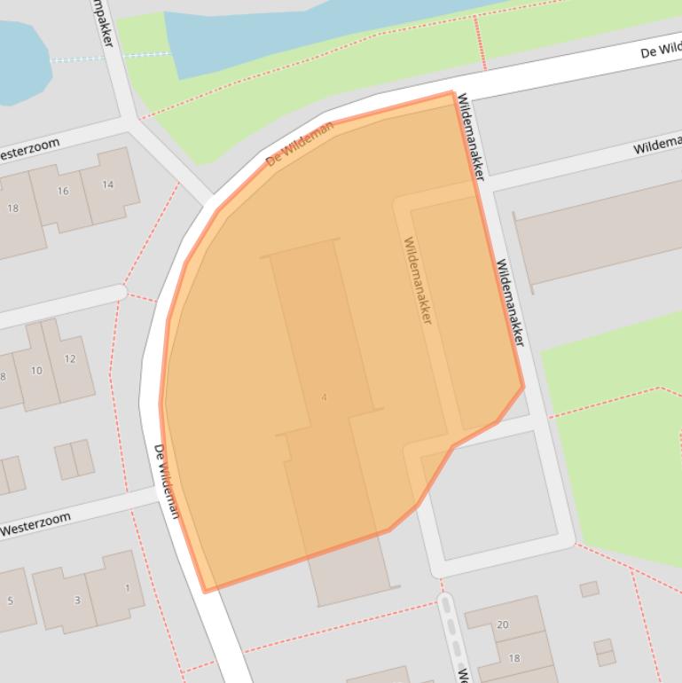 Kaart van postcodegebied 1541VM.