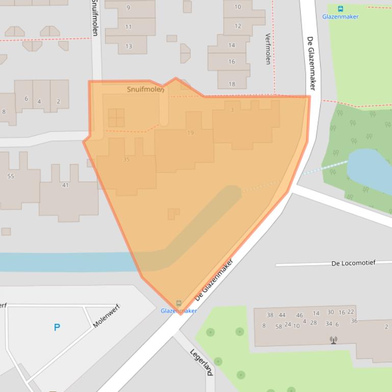 Kaart van postcodegebied 1541WH.