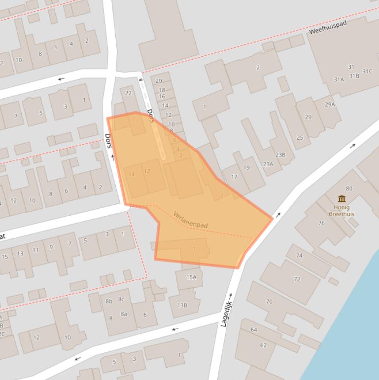 Kaart van postcodegebied 1544BR.