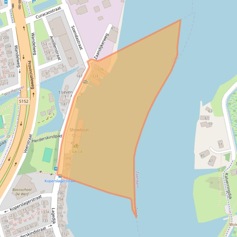 Kaart van postcodegebied 1544BX.