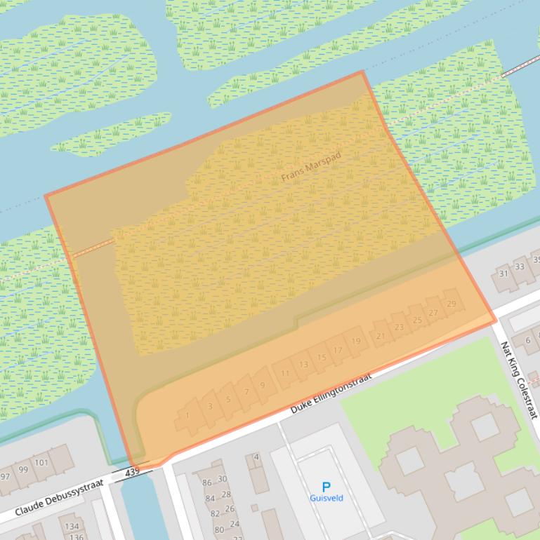 Kaart van postcodegebied 1544KN.