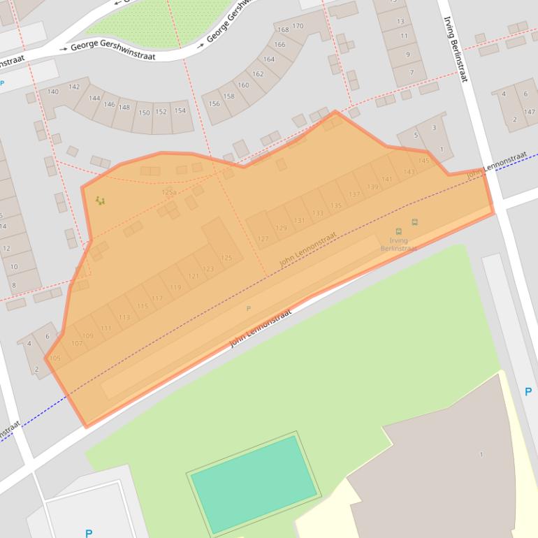 Kaart van postcodegebied 1544LH.