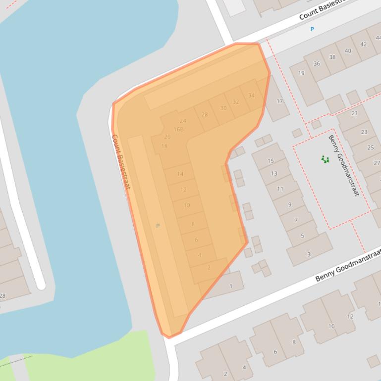 Kaart van postcodegebied 1544LK.