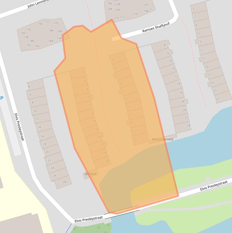 Kaart van postcodegebied 1544LW.