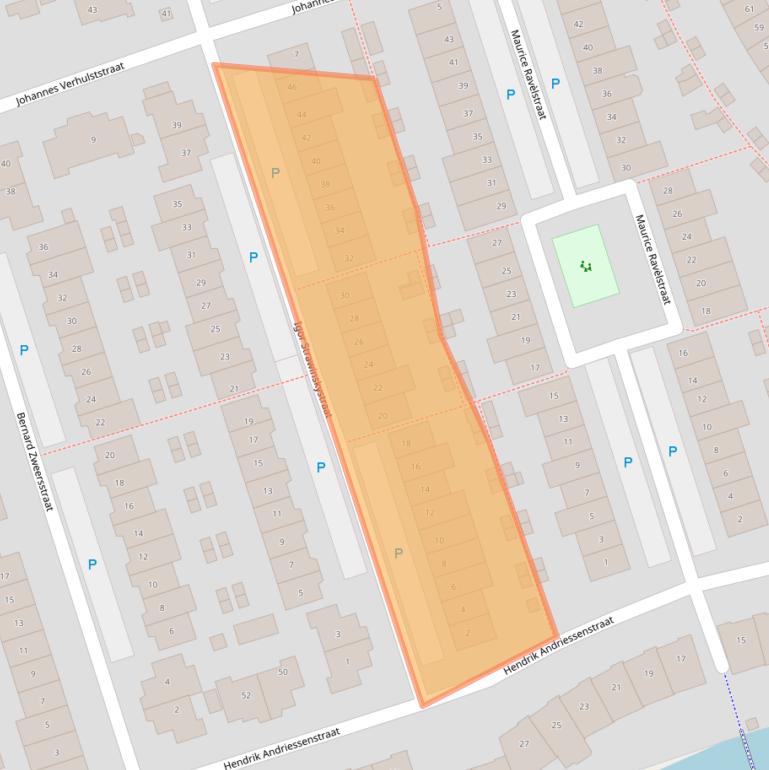 Kaart van postcodegebied 1544ME.