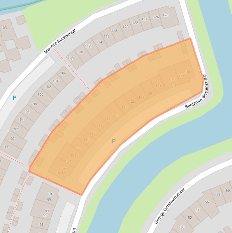 Kaart van postcodegebied 1544ND.