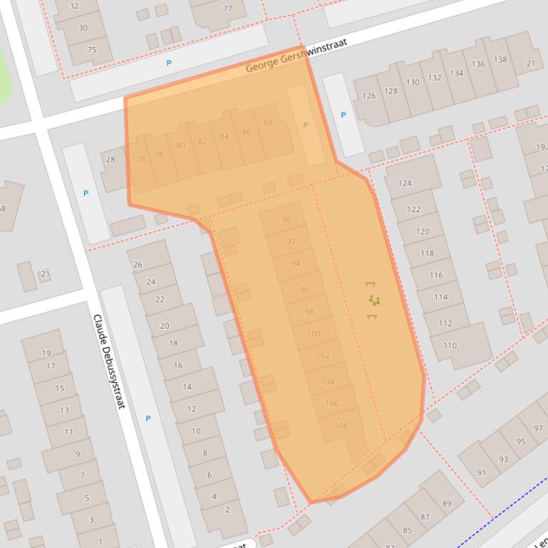 Kaart van postcodegebied 1544NH.