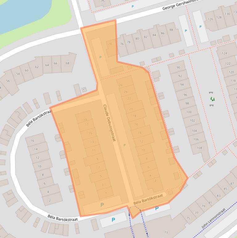 Kaart van postcodegebied 1544NL.