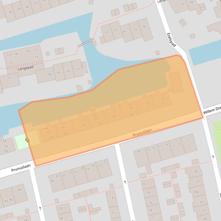 Kaart van postcodegebied 1544PP.