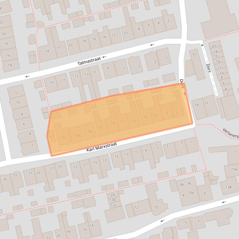 Kaart van postcodegebied 1544RG.