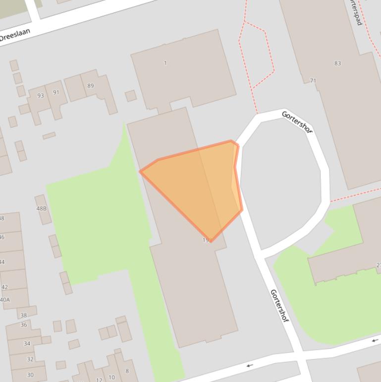 Kaart van postcodegebied 1544SN.