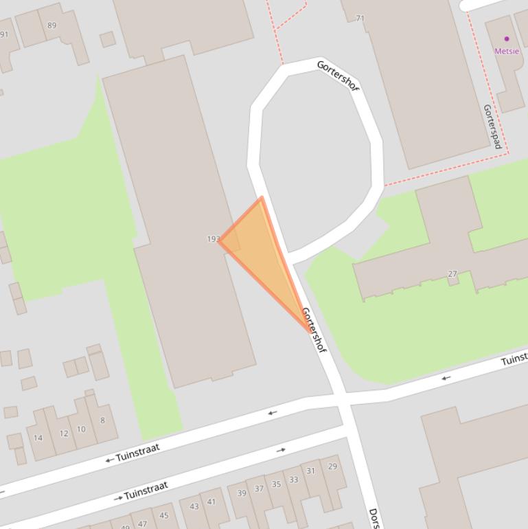 Kaart van postcodegebied 1544SP.