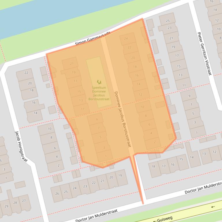 Kaart van postcodegebied 1544VH.