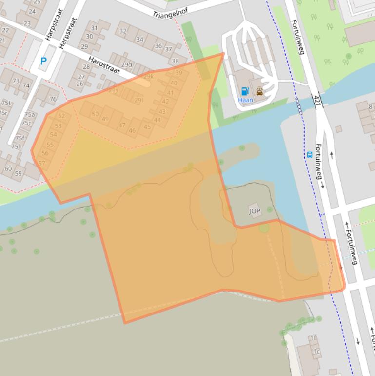 Kaart van postcodegebied 1544WL.