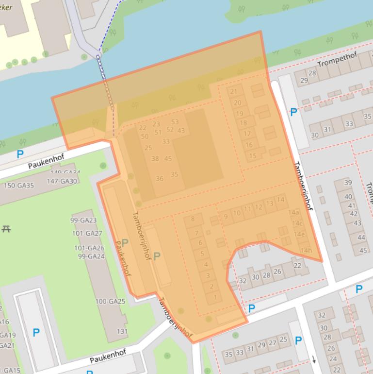 Kaart van postcodegebied 1544ZA.