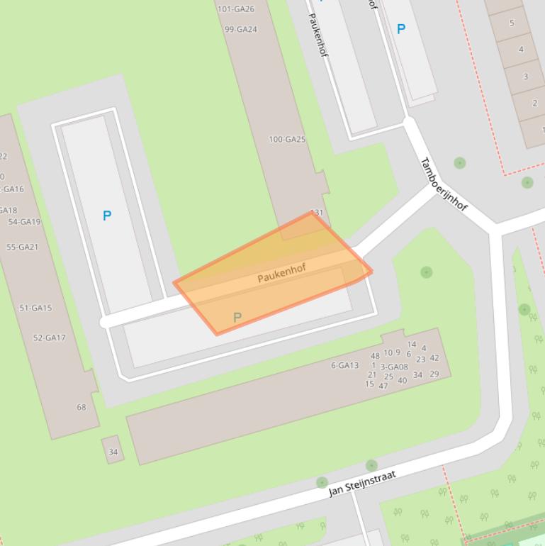 Kaart van postcodegebied 1544ZJ.