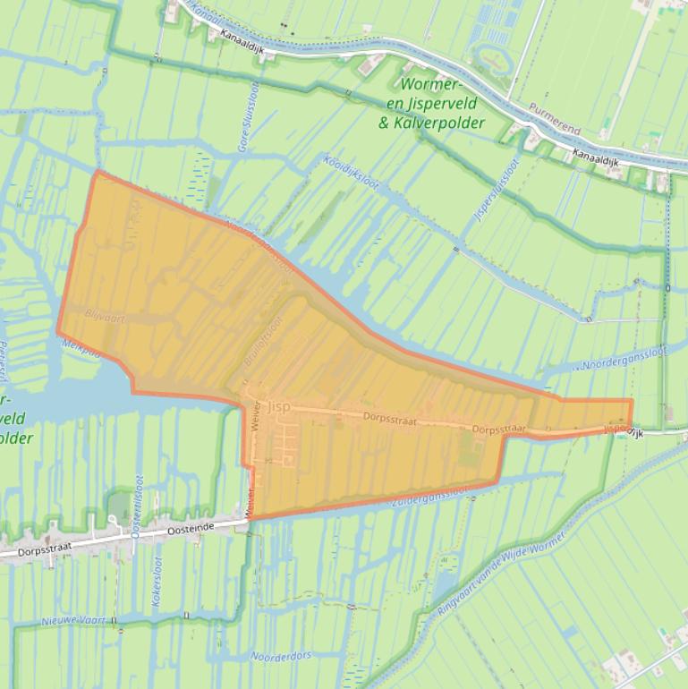 Kaart van postcodegebied 1546.