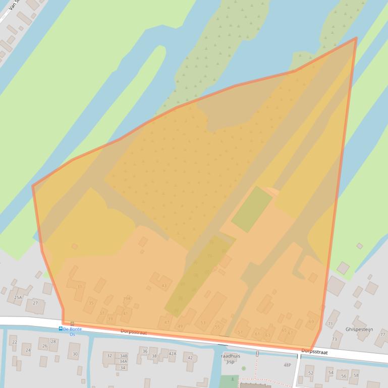 Kaart van postcodegebied 1546LE.