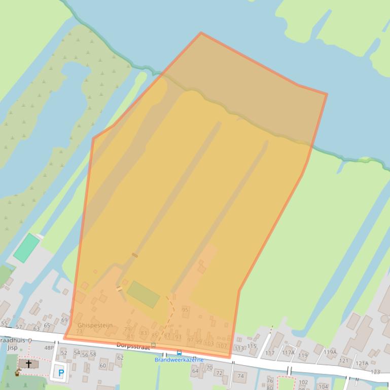 Kaart van postcodegebied 1546LG.