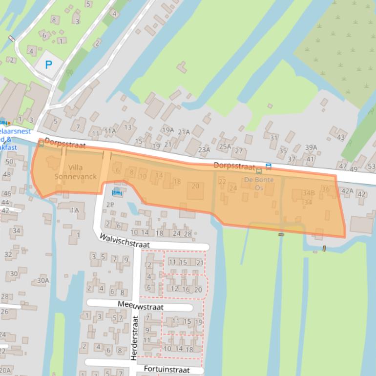 Kaart van postcodegebied 1546LJ.