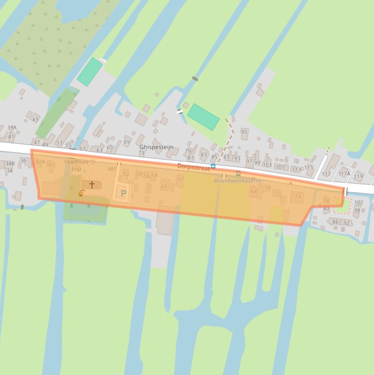 Kaart van postcodegebied 1546LK.