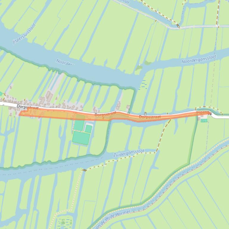 Kaart van postcodegebied 1546LL.