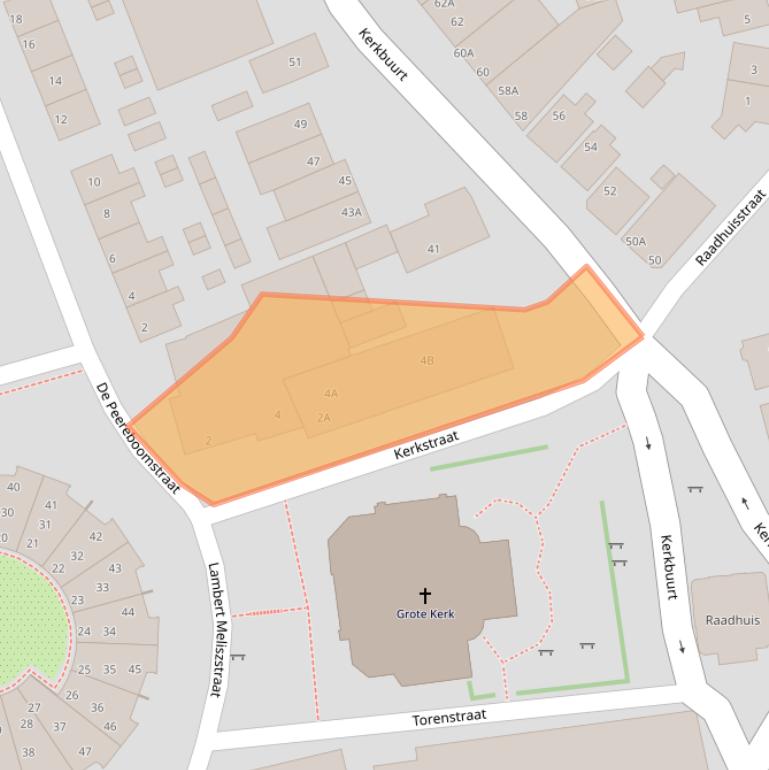 Kaart van postcodegebied 1551BN.