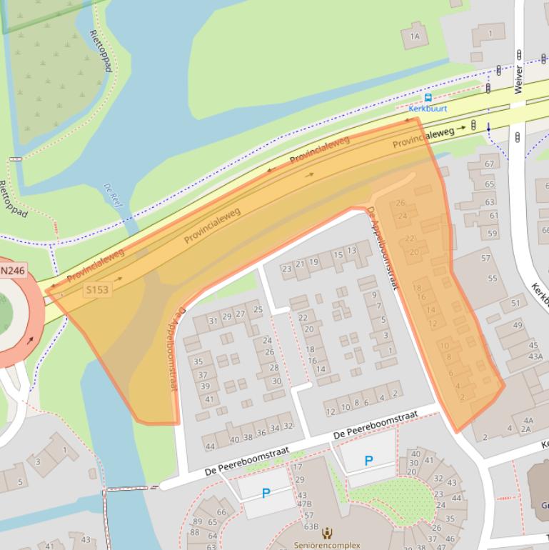 Kaart van postcodegebied 1551BT.