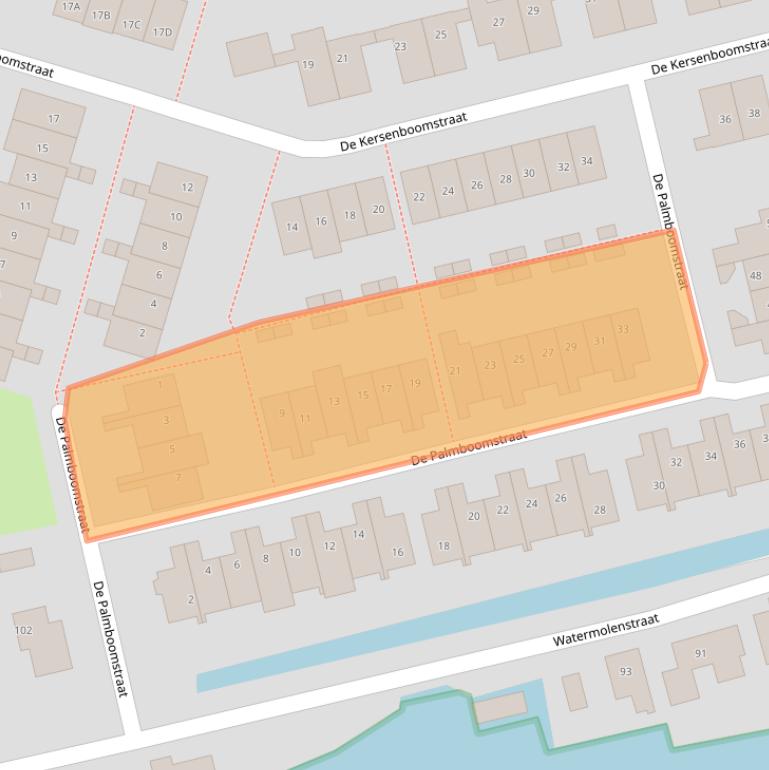 Kaart van postcodegebied 1551BX.