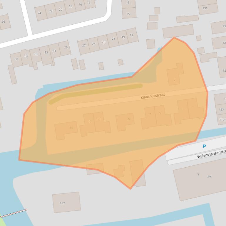 Kaart van postcodegebied 1551GM.