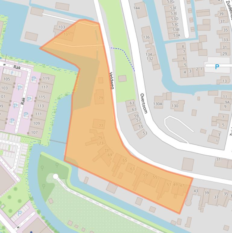Kaart van postcodegebied 1551PK.