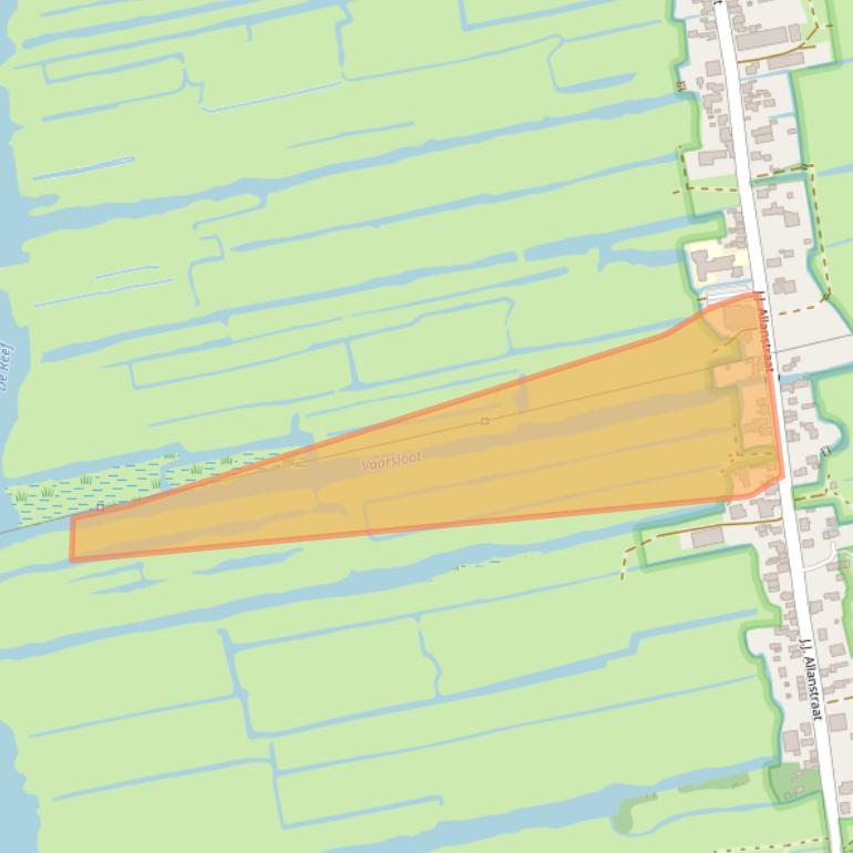 Kaart van postcodegebied 1551RC.
