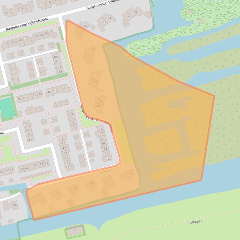 Kaart van postcodegebied 1551TH.