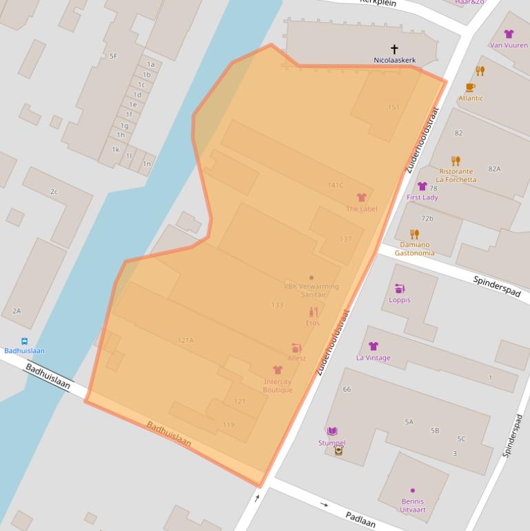 Kaart van postcodegebied 1561AK.