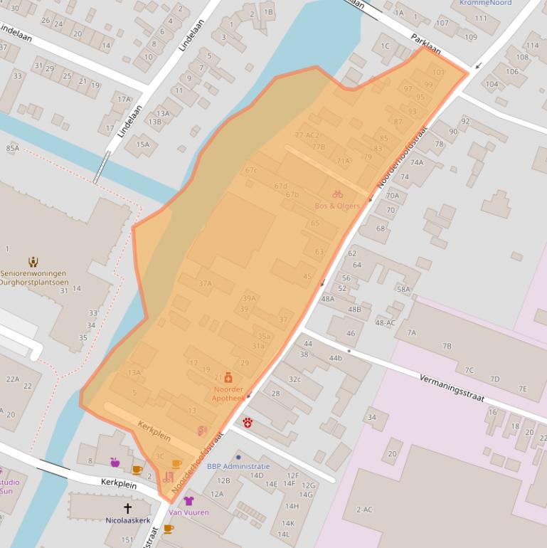 Kaart van postcodegebied 1561AS.